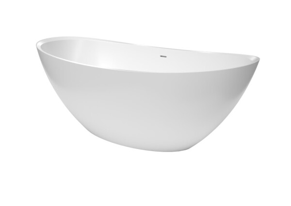 Voľne stojaca vaňa SAT Paula 167x81,8 cm liaty mramor ľavá aj pravá SATPA1670 SATPA1670