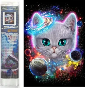 Norimpex Diamantové maľovanie Vesmírne mačiatko