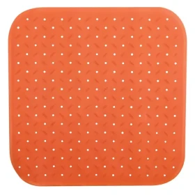 MSV CLASS Premium protišmyková podložka do sprchy oranžová / SBS kaučuk / 54 x 54 cm