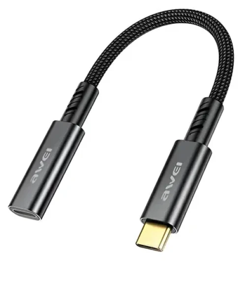AWEI CL-216T čierna / Adaptér / USB-C/USB-C / 10Gbps / 60W (CL-216T)