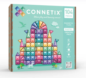 Connetix Connetix Tiles - Magnetická Stavebnica Pastelová 104 ks