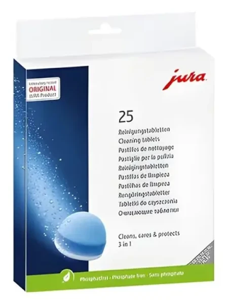 Jura 25045 / Čistiace tablety do kávovaru / 3fázové / 25 ks (25045)
