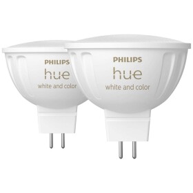 Philips Hue WACA LED žiarovka 6.3W sada 2ks / GU5.3 / MR16 / 12V / 400lm / 2200K-6500K / RGB / IP20 (8719514491649)