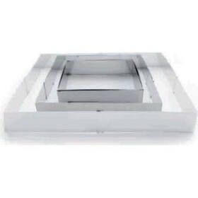 Rozkladacia forma na tortu – štvorcový rám 20 × 24 – 38 × 46 cm, výška 6 cm - Ibili - Ibili