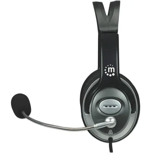 Manhattan Stereo Classic čierna / Headset / mikrofón / 3,5 mm jack / 32 Ohm / 2,5 m kábel (175555)