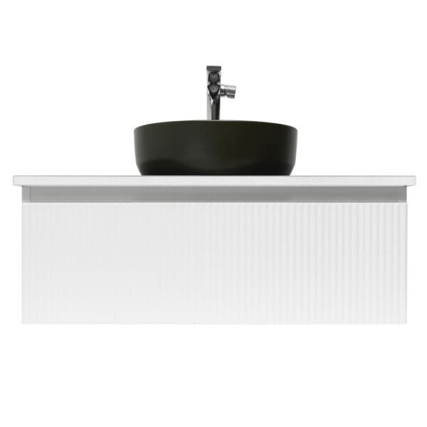 Kúpeľňová skrinka s umývadlom a batériou SAT Evolution 98x30x44, 8 cm biela mat SATEVO100WMDBUC SATEVO100WMDBUC