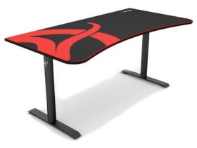 AROZZI ARENA Gaming Desk herný stôl čierny s logom / D: 160cm / Š: 71-82cm / V: 71-81cm (ARENA-BLACK)