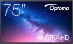 Optoma OPTOMA 5753RK 190,5cm 75Zoll 400cd/m2 UHD Interactive 4K Multi-Touch-Display Android 13 Integrated Google Play Store