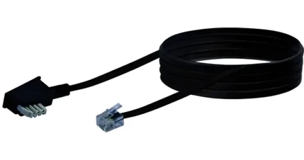 Schwaiger TAE-N-RJ11 čierna / Telefónny kábel / 6P4C / 6 m (TAL6236533)