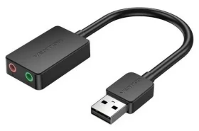 Vention externá zvuková karta USB 2.0 15 cm / Externá zvuková karta / USB 2.0 / TRS 3,5 mm (CDYB0)