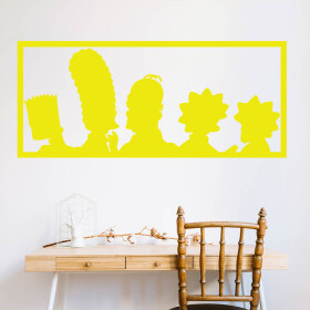 Veselá Stena Samolepka Simpsonovci Farba: žlutá, Veľkosť: 60 x 26 cm