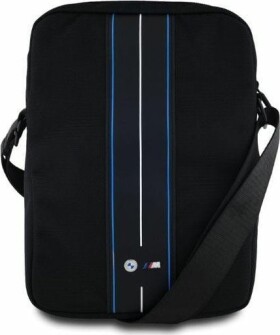 BMW BMW BMTB8COMPVSKL Tablet Bag 8" Black Nylon Blue Stripe