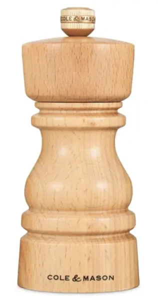 ColeMason London Natural Beech / Mlynček na korenie / výška 13 cm / bukové drevo (H233004)