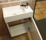 Kúpeľňová skrinka s umývadlom Naturel Verona 46x26 cm biela VERONA46WH VERONA46WH