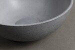 SAPHO - MINOR betónové umývadlo na dosku, priemer 26cm, šedá mat MR26017