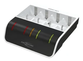 Ansmann Comfort Multi biela/čierna / Nabíjačka / USB / 4 batérie / LED displej (1001-0093)
