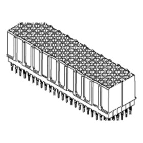Molex vstavaná zásuvková lišta (štandardná) 737801255 1 ks Tube; 737801255