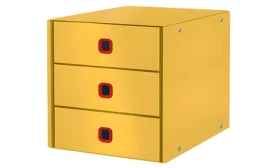 Leitz ClickStore Cosy (3 zásuvky) teplá žltá / Zásuvkový box / Kartón / 286 x 282 x 358 mm (53680019)