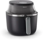 Philips NA341/00 čierno-strieborná / Teplovzdušná fritéza / 2000 W / objem 7.2 l (NA341/00)