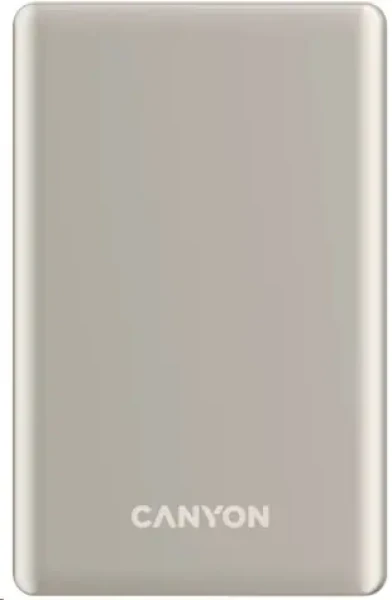 Canyon CNS-CPB510BE béžová / Powerbanka / 10000mAh / PD 20W / bezdrôtové nabíjanie USB-C (CNS-CPB510BE)
