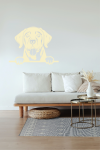 Veselá Stena Samolepka Labradorský retriever Farba: zelená, Veľkosť: 40 x 31 cm