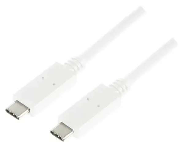 LogiLink USB-C - USB-C 0,5m biela / Kábel / USB 3.1 Gen2 / 10 Gbit/s / 60 W (CU0130)