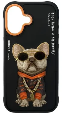 Nimmy Cool Dog kryt pre Apple iPhone 17 čierna / Kryt / Apple iPhone 17 (N-YJ-IP17-01)