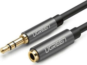 Ugreen 10595 Predlžovací kábel AUX 3.5mm (M) - AUX 3.5mm (F) 3M čierna (6957303815951)