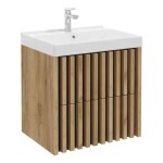 Kúpeľňová skrinka s umývadlom SAT Delano 60x56x45 cm dub mat DELANO60ZDCUM DELANO60ZDCUM