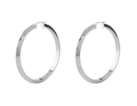 Guess Oceľové náušnice Hoops I Did It Again JUBE04193JWRHT/U