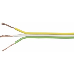 TRU COMPONENTS 1567054 opletenie / lanko 3 x 0.14 mm² žltá, biela, zelená 25 m; 1567054
