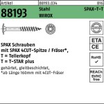 SPAX R 88193 m.Spitze/T-STAR 881930340080260 skrutka do dreva 8 mm 260 mm T-STAR plus ocel WIROX 50 ks; 0251010802605