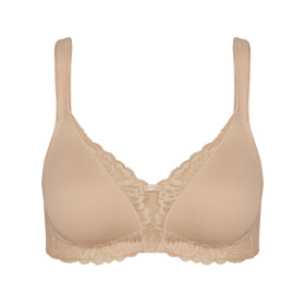 Dámska moderná čipkovaná+bavlnená podprsenka N - NEUTRAL BEIGE - béžová 00EP - TRIUMPH BROWN 90E