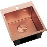 MEXEN - Solix oceľový drez 1-bowl 400 x 450 mm, meď HC 6401401000-65HC
