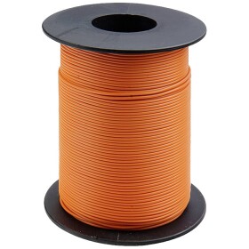 Donau Elektronik 125-S25-7 opletenie / lanko, 1 x 0.25 mm², oranžová, 25 m; 125-S25-7