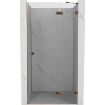 MEXEN/S - Lunar sprchové dvere krídlové pravé 70, transparent, ružové zlato 834-070-000-60-00-P