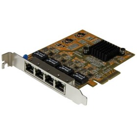 StarTech ST1000SPEX43 / Gigabit LAN Card / 4x RJ45 / PCI Express (ST1000SPEX43)