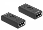 DeLock DisplayPort (F) - DisplayPort (F) čierna / Redukcia / Gender changer / Pin 20 / DP 1.2 / 3840x2160px / 60Hz (66643)