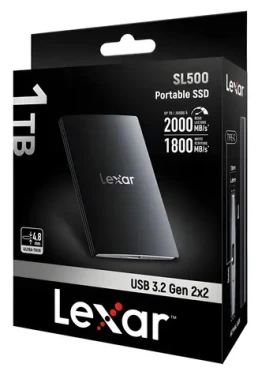 Lexar SL500 Portable 1TB / Externý SSD / USB 3.2 Gen 2x2 / čítanie: 2 000 MB/s / zápis: 1 800 MB/s (LSL500X001T-RNBNG)