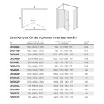 Mereo Sprchovací kút, Novea, obdĺžnik, zalamovací, 100x120 cm, chróm ALU, sklo Číre, dv. pravé a pev. diel CK14833ZP