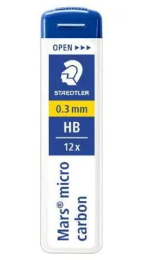 Staedtler Mars Micro / Tuhy do mikroceruzky / 0,3 mm / HB / 12 ks (250 03-HB)