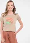 Volcano T-Shirt T-SHORE Beige XL