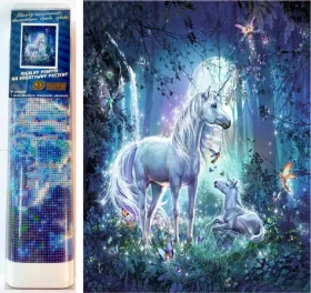 Norimpex Diamantové maľovanie Jednorožce v magickom lese