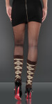 Sexy legwarmer in Argyle-Look Einheitsgroesse