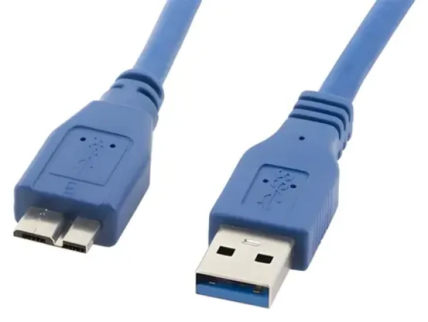 Lanberg Micro USB na USB-A 3.0 0,5m / Kábel / modrý (CA-US3M-10CC-0005-B)