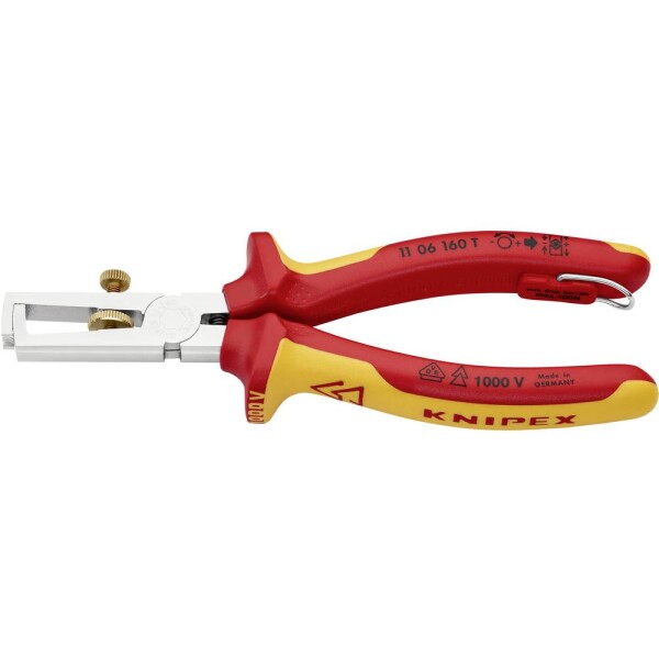 Knipex KNIPEX, 11 06 160 T, odizolovacie kliešte, 10 mm² (max);7 awg (max), 5 mm (max); 11 06 160 T