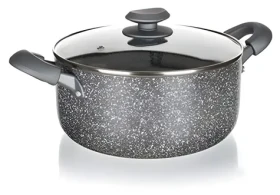 BANQUET Hrniec Granit / O 24 cm / v. 11 cm / nepriľnavý povrch (100001049048)