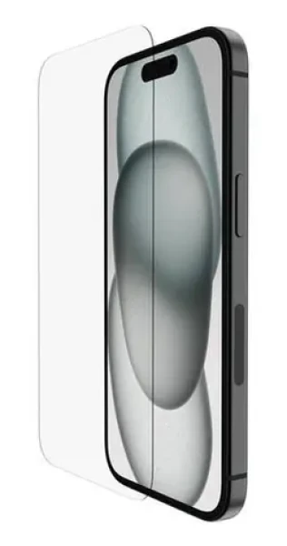 Belkin SCREENFORCE InvisiGlass Anti-Microbial / Ochranné sklo / Apple iPhone 16/15/14 Pre (OVA171HQ)