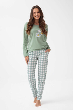 Dámske pyžamo Luna 320 long/r 3XL Z25/26 avokádo 3xl