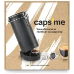 CAPSME Premium Pack / shaker so znova plniteľnými kapsulami Nespresso / 3ks / bez kávy (CAPS-COFFNE-NOSC-ENFR)